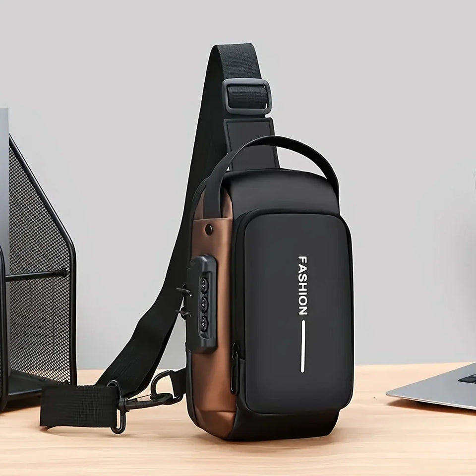 ðŸ§³ Anti-Theft Waterproof Sling Bag with USB Charging Port â€“ Sleek, Secure & Smart Carry for Everyday Life