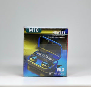 New M10 TWS Immersive Wireless Earbuds with Wireless Charging Case